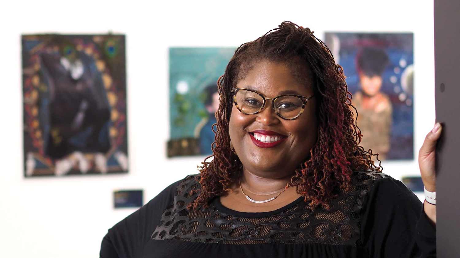 Photograph of Angela Gay at the African American Cultural Center