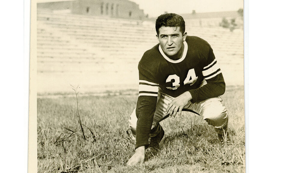 Warren Wooden was a guard for NC State football's offensive line. 