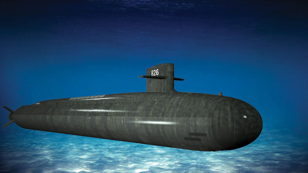 Renderings of the new Columbia-class submarines being built for the U.S. Navy by teams led by Smith and Snider.