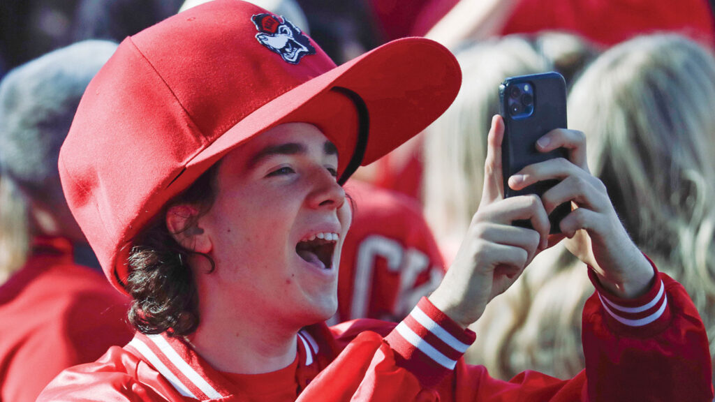 NC State basketball fans celebrate the teams' Final Four runs.