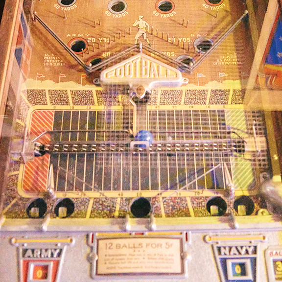 vintage Army Navy pinball machine